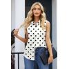 Zeagoo Women’s Sleeveless Button Down Shirts Blouses Casual Loose V Neck Tank Tops for Work S-XXL(Jh592)