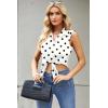 Zeagoo Women’s Sleeveless Button Down Shirts Blouses Casual Loose V Neck Tank Tops for Work S-XXL(Jh592)