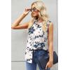 Zeagoo Women’s Sleeveless Button Down Shirts Blouses Casual Loose V Neck Tank Tops for Work S-XXL(Sf198)