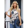 Zeagoo Women’s Sleeveless Button Down Shirts Blouses Casual Loose V Neck Tank Tops for Work S-XXL(Sf198)