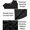 Zeagoo Women’s Sleeveless Tops Ribbed High Neck Crop Top Summer Casual Fitted Stylish Black Tank Top, Small