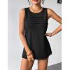Zeagoo Womens Summer Tank Tops Sleeveless Loose Fit Tunic Blouses Dressy Casual Pleated Front Scoop Neck Boho Shirts(Black)