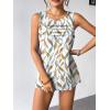 Zeagoo Womens Summer Tank Tops Sleeveless Loose Fit Tunic Blouses Dressy Casual Pleated Front Scoop Neck Boho Shirts(Color Leaf)