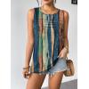 Zeagoo Womens Summer Tank Tops Sleeveless Loose Fit Tunic Blouses Dressy Casual Pleated Front Scoop Neck Boho Shirts(Cx289)