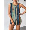 Zeagoo Womens Summer Tank Tops Sleeveless Loose Fit Tunic Blouses Dressy Casual Pleated Front Scoop Neck Boho Shirts(Cx289)
