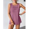 Zeagoo Womens Summer Tank Tops Sleeveless Loose Fit Tunic Blouses Dressy Casual Pleated Front Scoop Neck Boho Shirts(Fuchsia)