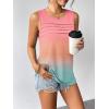 Zeagoo Womens Summer Tank Tops Sleeveless Loose Fit Tunic Blouses Dressy Casual Pleated Front Scoop Neck Boho Shirts(Jb218)