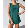Zeagoo Womens Summer Tank Tops Sleeveless Loose Fit Tunic Blouses Dressy Casual Pleated Front Scoop Neck Boho Shirts(Peacock Blue)