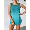 Zeagoo Womens Summer Tank Tops Sleeveless Loose Fit Tunic Blouses Dressy Casual Pleated Front Scoop Neck Boho Shirts(Xh363)
