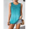 Zeagoo Womens Summer Tank Tops Sleeveless Loose Fit Tunic Blouses Dressy Casual Pleated Front Scoop Neck Boho Shirts(Xh363)
