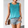Zeagoo Womens Summer Tank Tops Sleeveless Loose Fit Tunic Blouses Dressy Casual Pleated Front Scoop Neck Boho Shirts(Xh363)