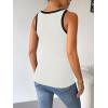 Zeagoo Womens Tank Top Racerback Crowl Neck Casual Basic Ribbed Knit Fitted Sleeveless Shirts S-XXL(Black White&green)