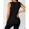 Zeagoo Womens Tank Tops 2026 Scoop Neck Ribbed Sleeveless Top Casual Basic Slim Fitted Knit Cami Tee Shirts(A1-black)