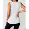 Zeagoo Womens Tank Tops 2026 Scoop Neck Ribbed Sleeveless Top Casual Basic Slim Fitted Knit Cami Tee Shirts(A1-white)