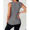 Zeagoo Womens Tank Tops 2026 Scoop Neck Ribbed Sleeveless Top Casual Basic Slim Fitted Knit Cami Tee Shirts(Deep Gray)