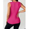 Zeagoo Womens Tank Tops 2026 Scoop Neck Ribbed Sleeveless Top Casual Basic Slim Fitted Knit Cami Tee Shirts(Rose Pink)