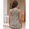 Zeagoo Womens Tank Tops Flowy Loose Fit Scoop Neck Casual Summer Tops Curvy Hem(Black Flower)