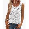 Zeagoo Womens Tank Tops Sleeveless Pleated Crew Neck Summer Tunic Tops Dressy Loose Fit Business Casual Blouses 2026(Sf224)