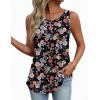 Zeagoo Womens Tank Tops Sleeveless Pleated Crew Neck Summer Tunic Tops Dressy Loose Fit Business Casual Blouses 2026(Sf245)
