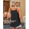 Zeagoo Womens Tank Tops Sleeveless Spaghetti Strap Halter Top Flowy Summer Beach Outfits 2026(Black)