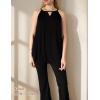 Zeagoo Womens Tank Tops Sleeveless Spaghetti Strap Halter Top Flowy Summer Beach Outfits 2026(Black)