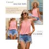 Zeagoo Womens Tank Tops Sleeveless Spaghetti Strap Halter Top Flowy Summer Beach Outfits 2026(Coral)