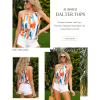 Zeagoo Womens Tank Tops Sleeveless Spaghetti Strap Halter Top Flowy Summer Beach Outfits 2026(P-colorful)