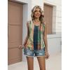 Zeagoo Womens Tank Tops Summer Ruched Top V Neck Sleeveless Drawstring Side Casual Trendy Shirts 2026(Pattern Cx289)