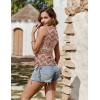 Zeagoo Womens Tank Tops Summer Ruched Top V Neck Sleeveless Drawstring Side Casual Trendy Shirts 2026(P-boho)