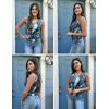Zeagoo Womens Tank Tops Summer Ruched Top V Neck Sleeveless Drawstring Side Casual Trendy Shirts 2026(P-cadetblue)