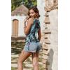 Zeagoo Womens Tank Tops Summer Ruched Top V Neck Sleeveless Drawstring Side Casual Trendy Shirts 2026(P-cadetblue)