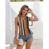 Zeagoo Womens Tank Tops Summer Ruched Top V Neck Sleeveless Drawstring Side Casual Trendy Shirts 2026(S-black Khaki)