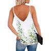 Zeagoo Womens V Neck Camisole Tank Top Strap Sleeveless T Shirt Casual Loose Vest Blouse – S-XXL(Wf135)
