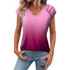 Zeagoo Womens Tops Cute Tank Top Casual Dressy Shirts V Neck Cap Sleeve Blouse Summer Outfits