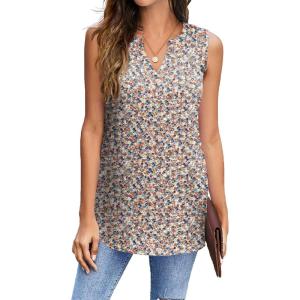Zeagoo Womens Tank Tops Sleeveless V Neck 2024 Basic Summer Casual Fashion Blouses Shirt
