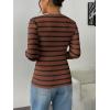 Zeagoo Fall Sweaters for Women 2024 Casual Long Sleeve Shirts V Neck Pullover Puff Slim Fit Tops