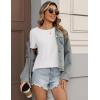 Zeagoo Womens Tshirt Short Sleeve Summer Tops Crewneck Casual Basic Tee Shirts Spring Clothes Trendy Outfit(A White)