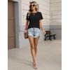 Zeagoo Womens Tshirt Short Sleeve Summer Tops Crewneck Casual Basic Tee Shirts Spring Clothes Trendy Outfit(Black)