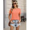 Zeagoo Womens Tshirt Short Sleeve Summer Tops Crewneck Casual Basic Tee Shirts Spring Clothes Trendy Outfit(Orange)