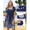 ZEAGOO Summer Dresses for Women 2026 Sundress Short Petal Sleeve Dress with Pockets Floral Dresses for Casual(A-floral-dh950)