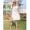 ZEAGOO Summer Dresses for Women 2026 Sundress Short Petal Sleeve Dress with Pockets Floral Dresses for Casual(A-floral-dh950)
