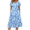 2602 Light Blue Floral