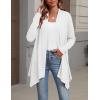 Zeagoo Womens Cardigan Long Sleeve Lightweight Cardigan Draped Open Front Loose Casual 2026 Fashion Clothing(A White)
