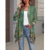 Zeagoo Womens Cardigan Long Sleeve Lightweight Cardigan Draped Open Front Loose Casual 2026 Fashion Clothing(Flower Green-mz839)