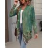 Zeagoo Womens Cardigan Long Sleeve Lightweight Cardigan Draped Open Front Loose Casual 2026 Fashion Clothing(Flower Green-mz839)