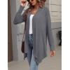 Zeagoo Womens Cardigan Long Sleeve Lightweight Cardigan Draped Open Front Loose Casual 2026 Fashion Clothing(Gray)