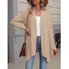 Zeagoo Womens Cardigan Long Sleeve Lightweight Cardigan Draped Open Front Loose Casual 2026 Fashion Clothing(Khaki)