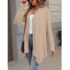 Zeagoo Womens Cardigan Long Sleeve Lightweight Cardigan Draped Open Front Loose Casual 2026 Fashion Clothing(Khaki)