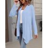 Zeagoo Womens Cardigan Long Sleeve Lightweight Cardigan Draped Open Front Loose Casual 2026 Fashion Clothing(Light Blue)