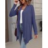 Zeagoo Womens Cardigan Long Sleeve Lightweight Cardigan Draped Open Front Loose Casual 2026 Fashion Clothing(Navy Blue)